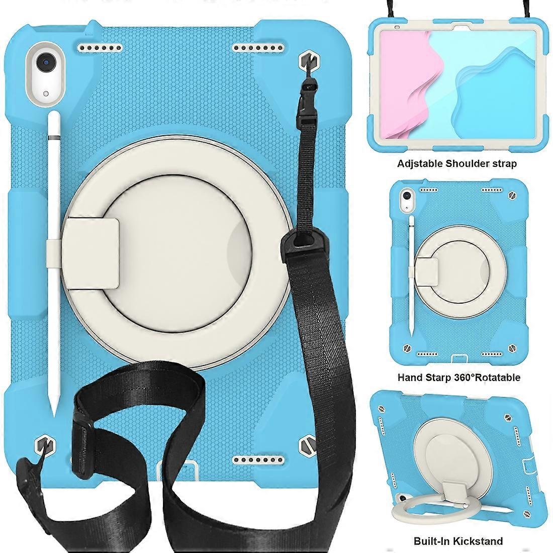 For iPad 2025 / 2022 360 Rotation PC+Silicone Tablet Case For iPad 10th Gen 10.9 2022