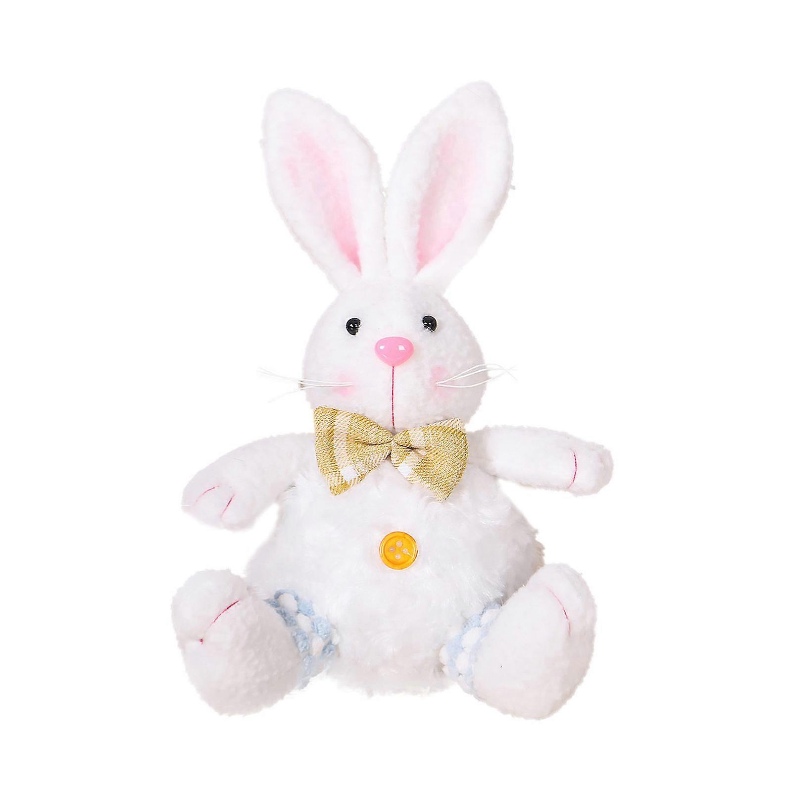 Unique Easter Rabbit Doll Bunnies Decorations Rabbit Statue Festival Decors Safe Plushs Toy Delicate Doll Gift for Kids
