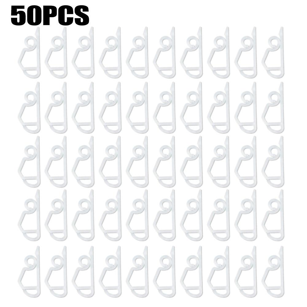 50pcs In/outdoor Gutter Hanging Hook Clips For Xmas Tree Fairy String Light