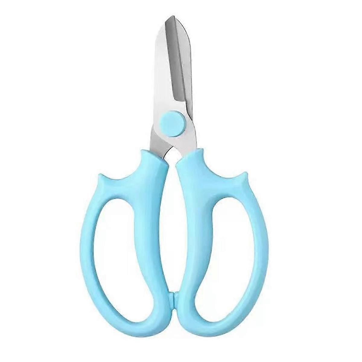 Florist Scissors Incisive Blades Small Lightweight Stainless Steel Flower Branch Scissors for HorticultureBlue