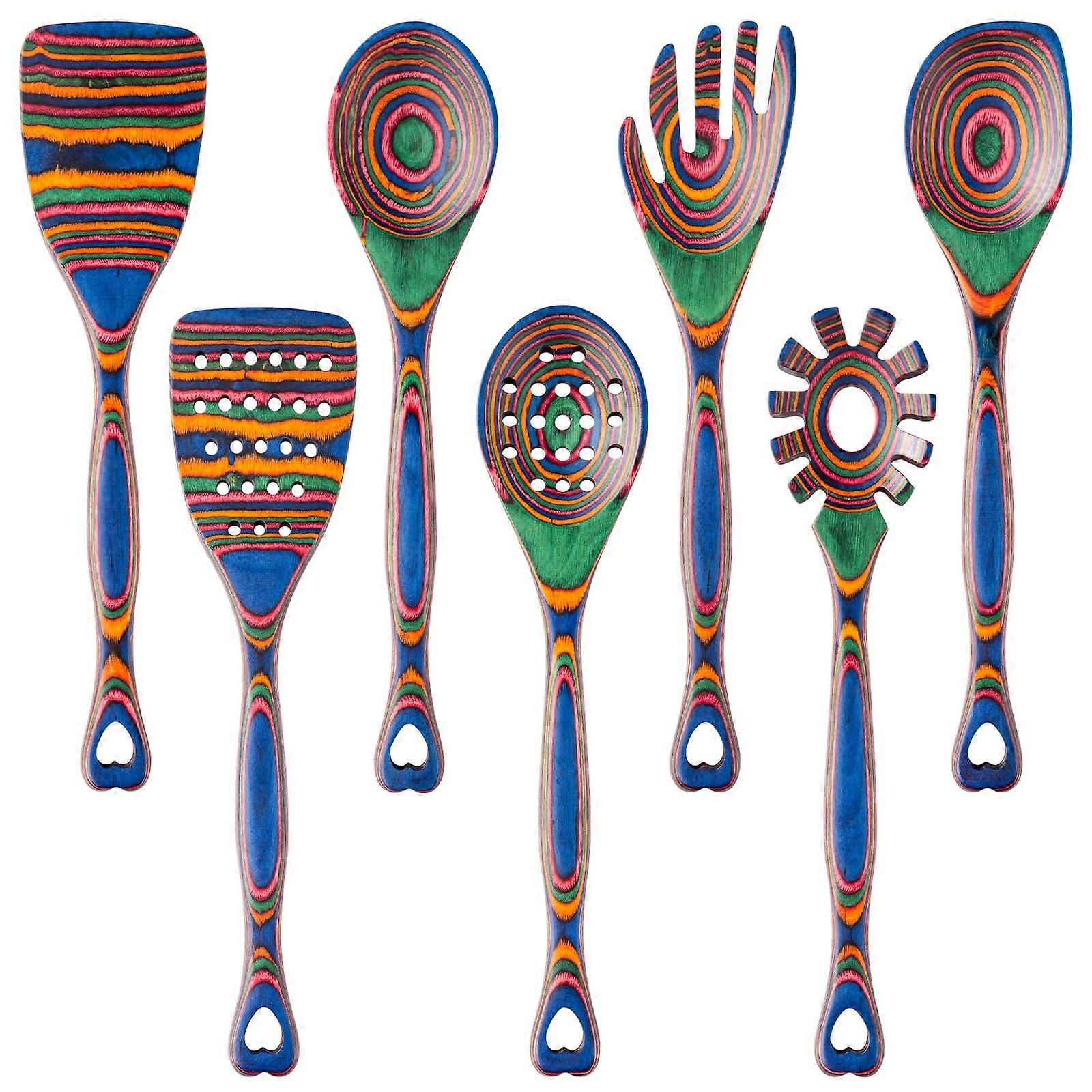 7-Piece Utensil Set with Heat-Resistant Coating