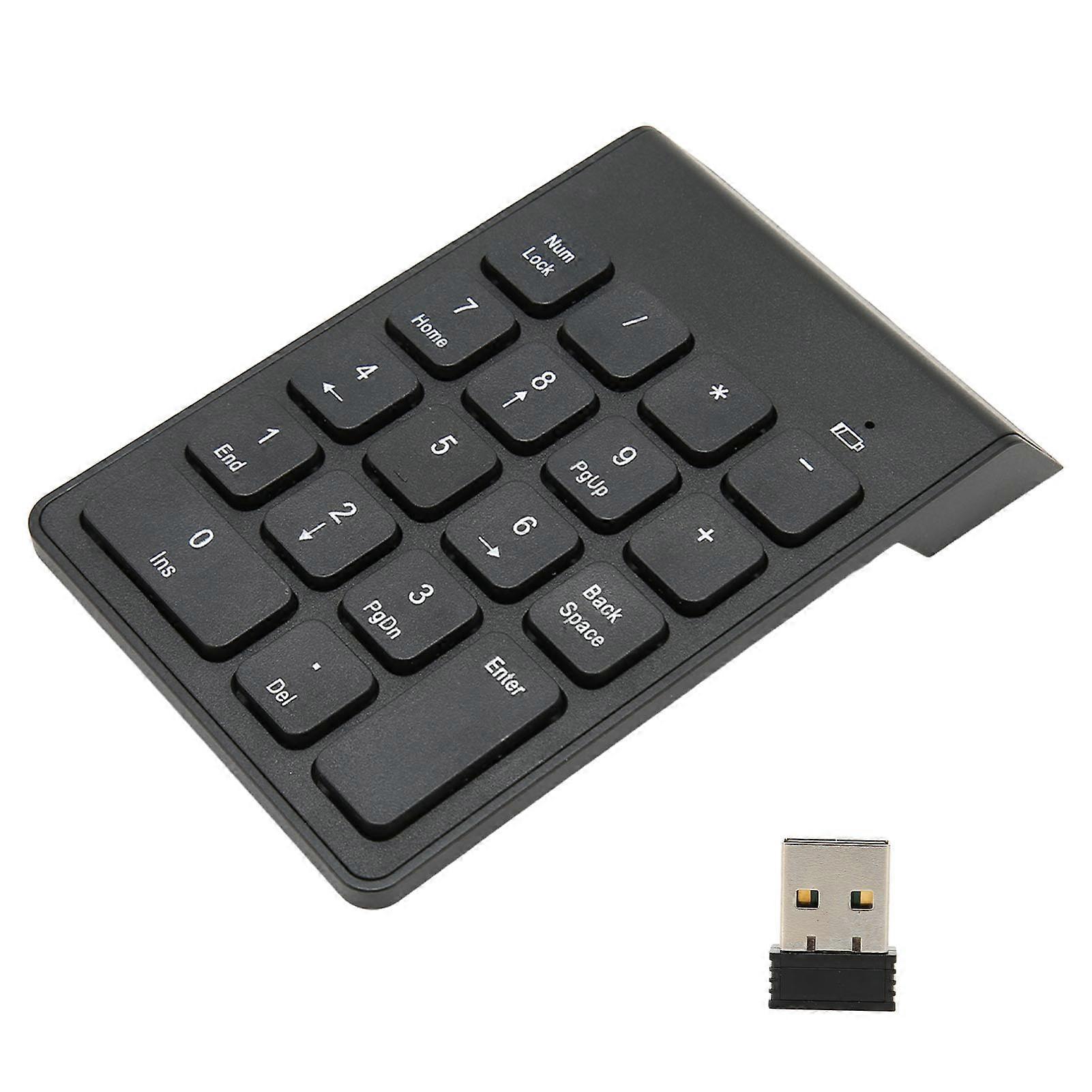 Wireless Numeric Keypad 2.4G Plug and Play 18 Keys Numpad for Accounting