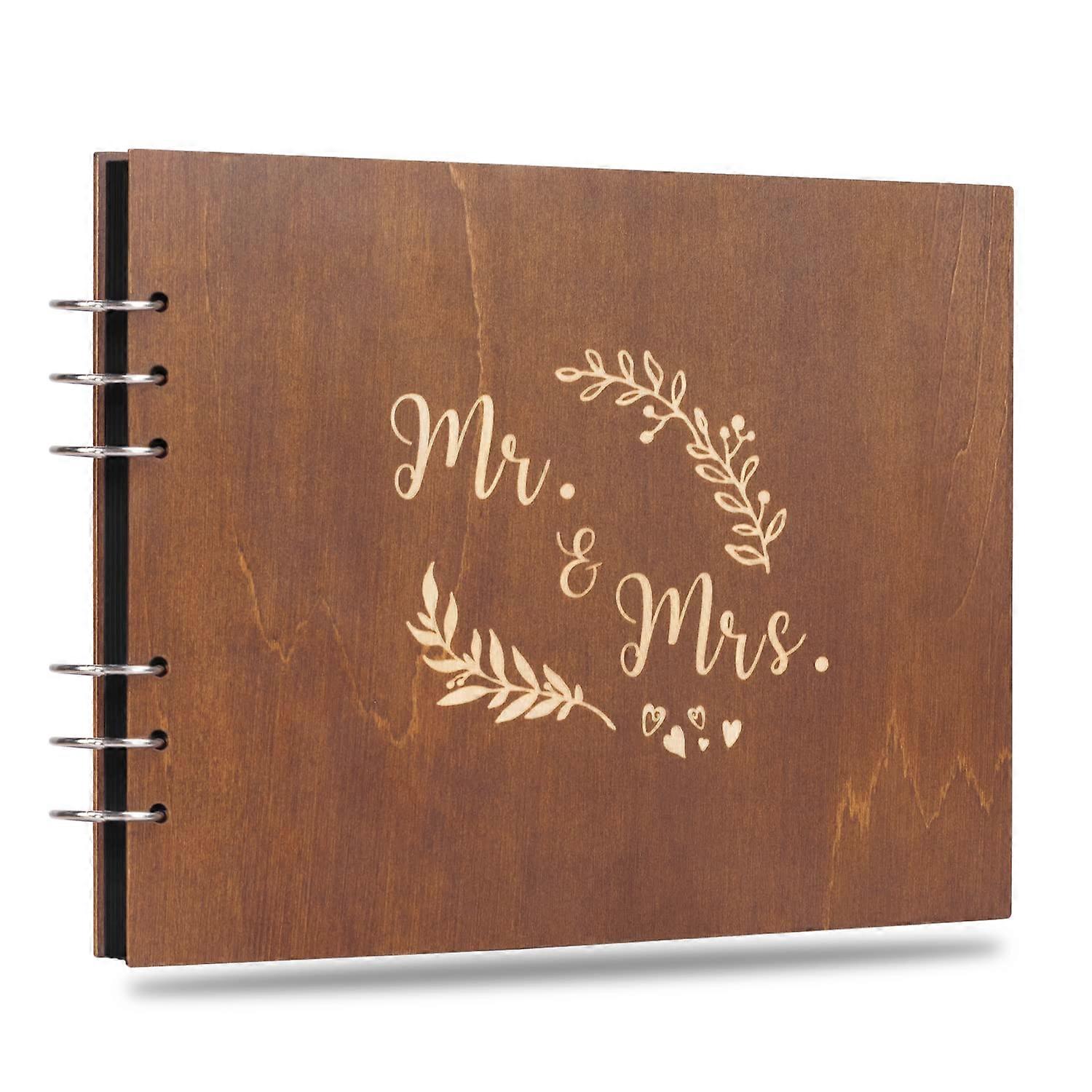 Wooden Guest Book Album for Events 11''