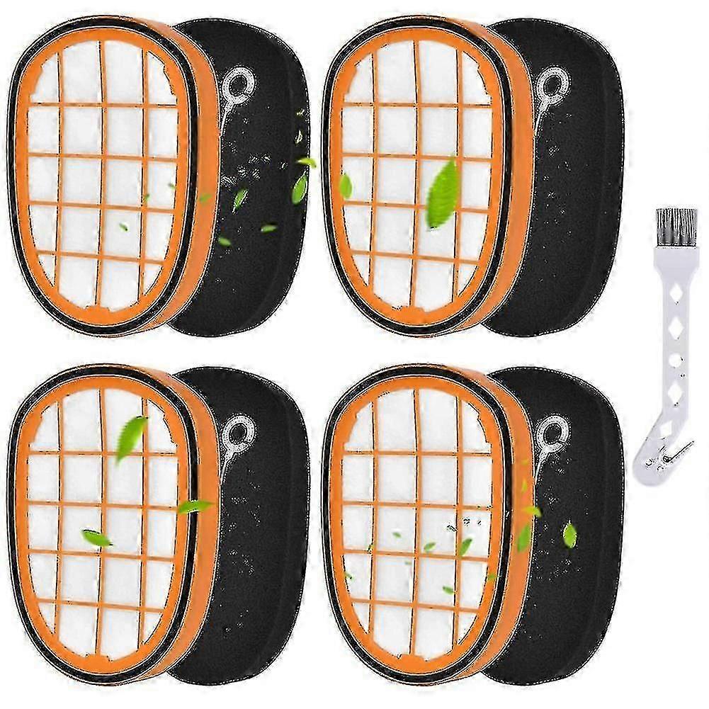 Compatible 4 Pack Filters compatible with Philips Speedpro Max Aqua Handheld Fc6812 Fc6813