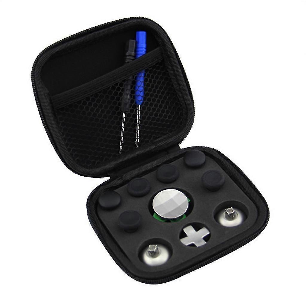 Game Console Controller Repair Kit  Metal Thumbsticks Magnetic Base D-pads Set