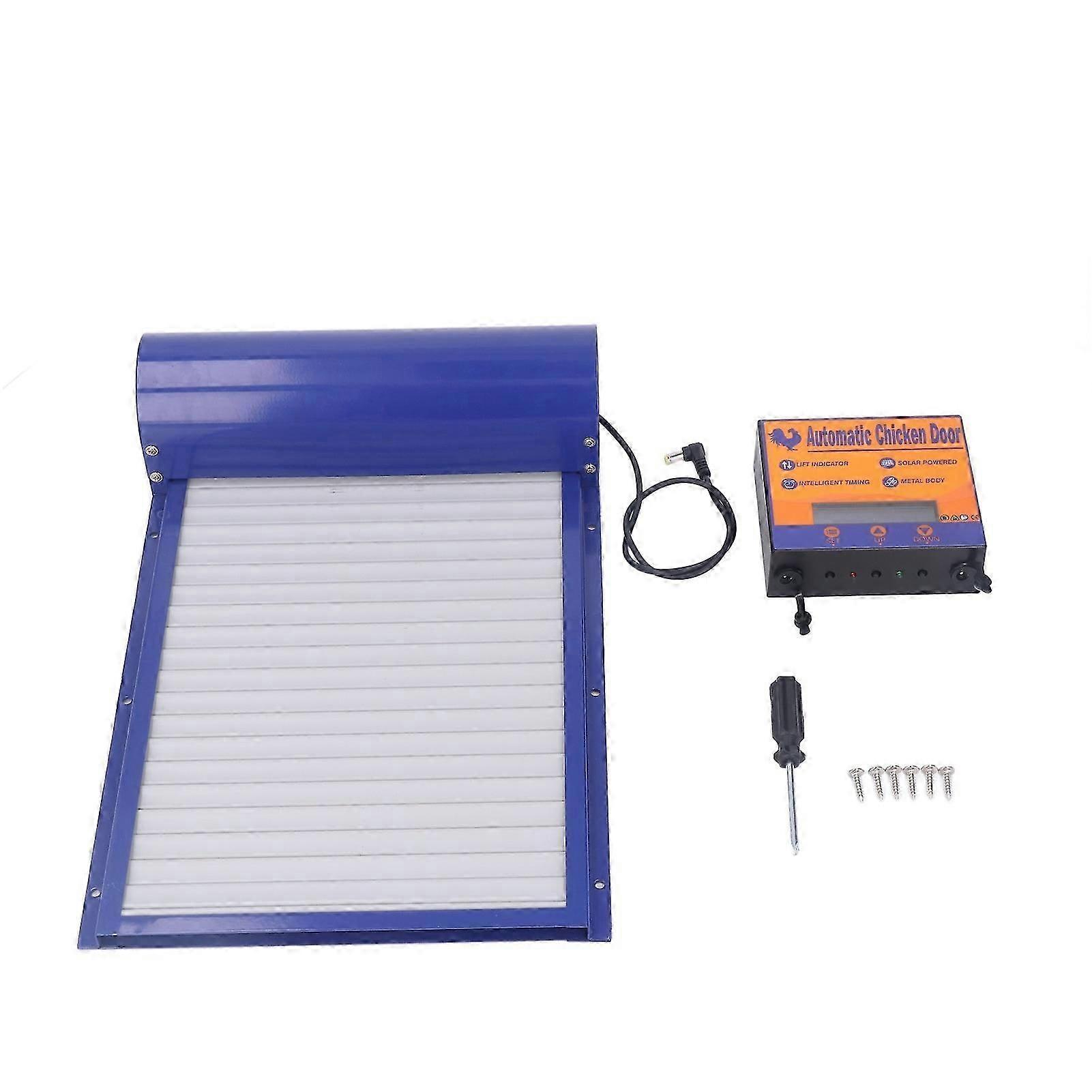 時間設定ローリングカーテンチキンドアオープナー付き自動チキンコープドアアヒルグースバッテリーなし