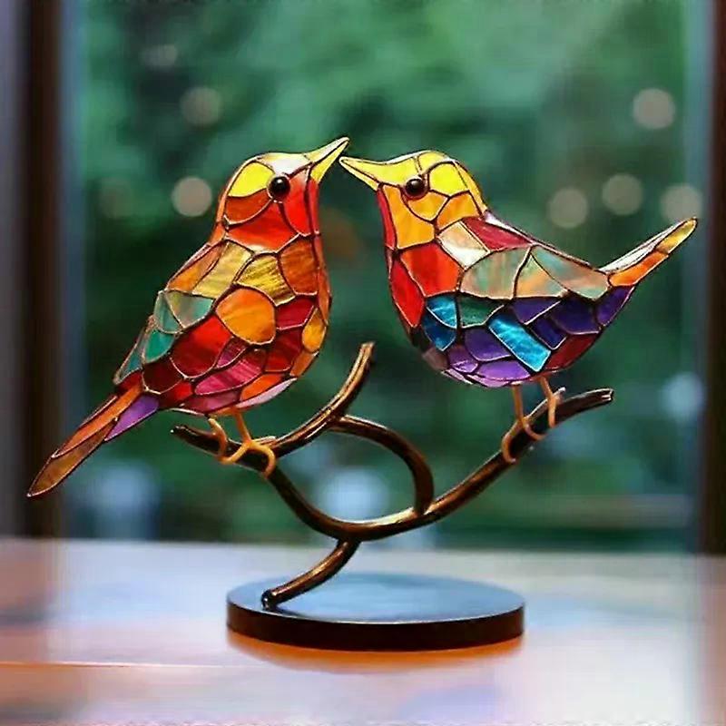 Multicolor Acrylic Desktop Ornaments Bird Tips 2/3/5 Pcs Craft Style Table Decoration