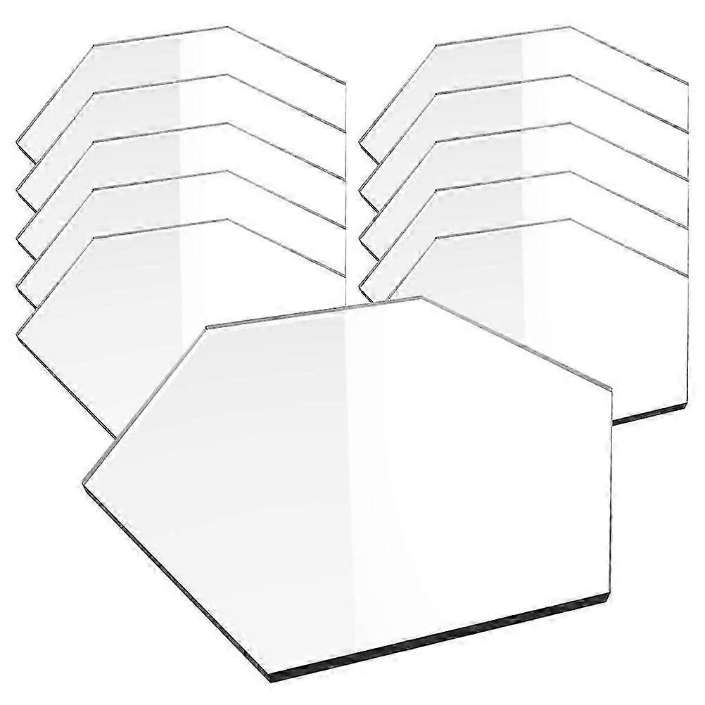 20pcs Blank Acrylic Sign Wedding Table Number Board Hexagon Coffee Bar Sign