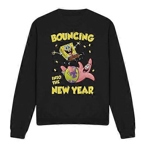 SpongeBob SquarePants Unisex Adult Bouncing Into The New Year Sweatshirt