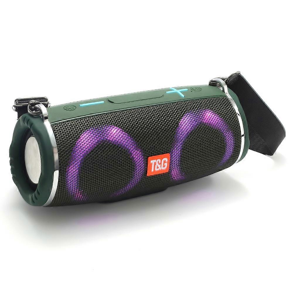 T&G TG642 RGB Light Bluetooth Speaker High Power Waterproof Wireless Speaker Support FM/TF