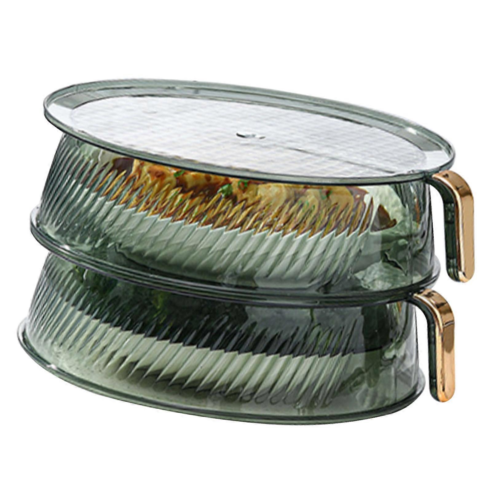 透明グリーン断熱フードカバースタッカブルマルチレイヤー防塵サーマル野菜貯蔵カバー