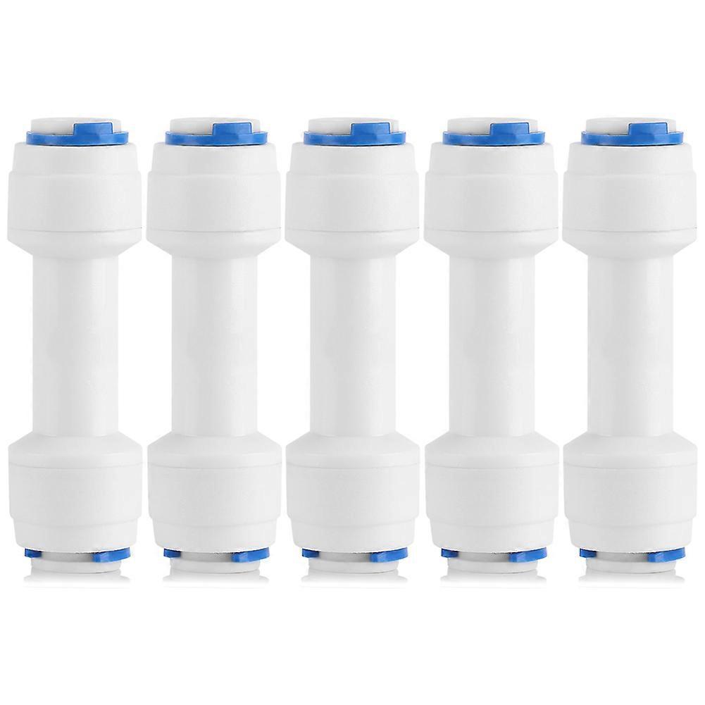5PCS 1/4' Quick Connect Check Valve For Pure Water Reverse Osmosis System Blue 1/4-Inch Quick-Connect Valve