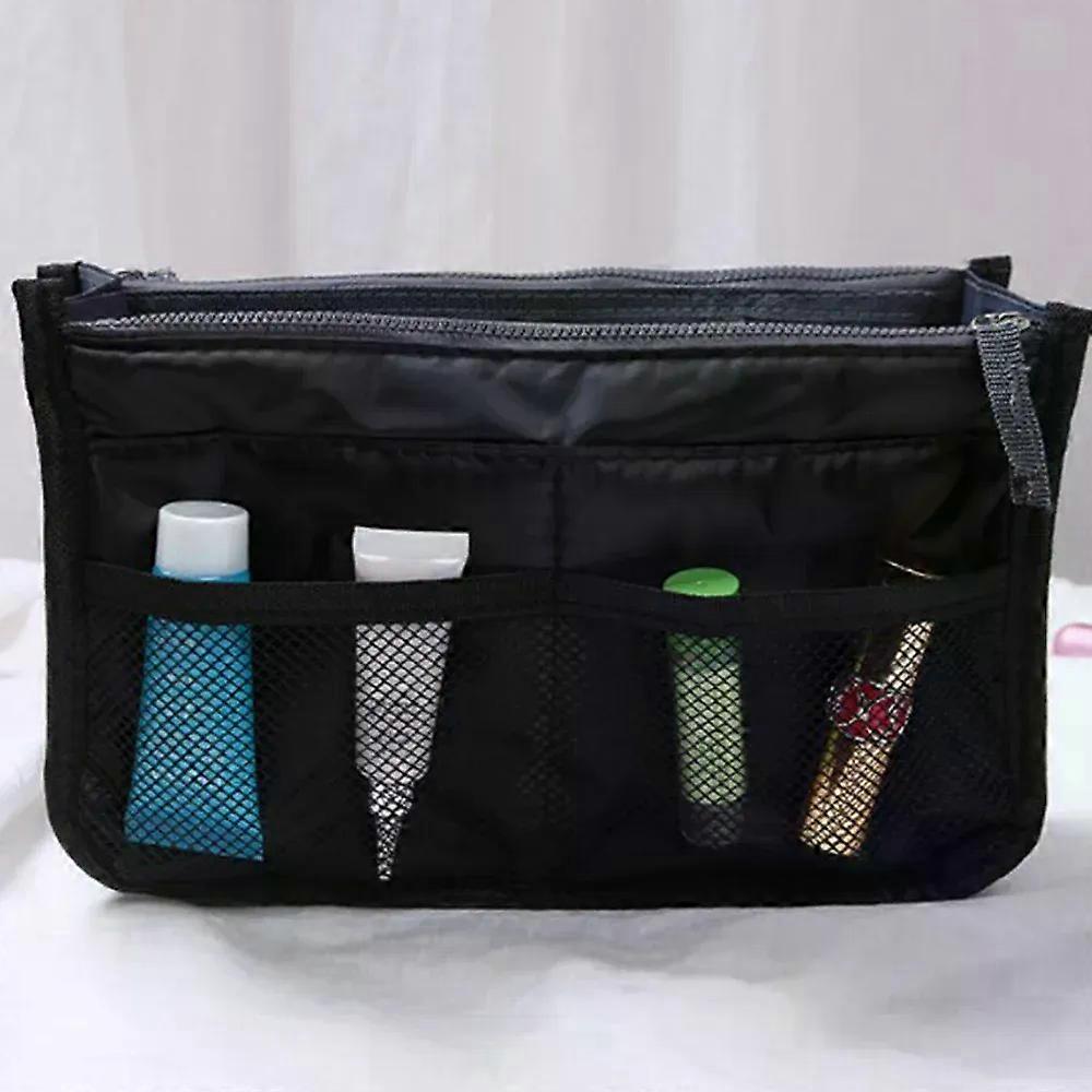Insert Nylon Travel Desk Organizer For Cosmetics Hand Purse Large Liner Lady Box Storage Makeup Bag Bathing Bag Pouch