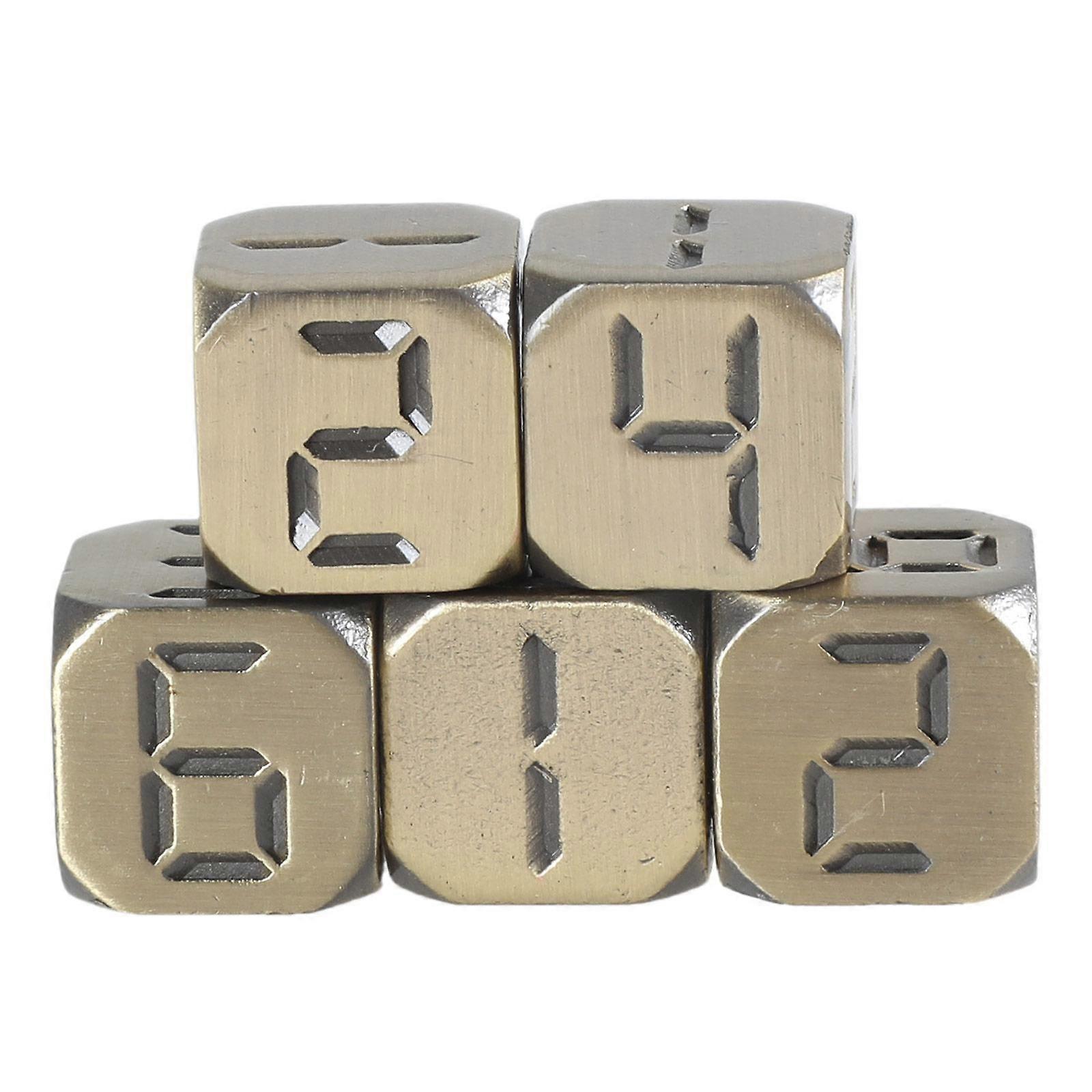 13mm Dices Set Colorful Six Sided Dices Cubes with Large Number Playings Round Block Kids Math Teaching Educational Toy