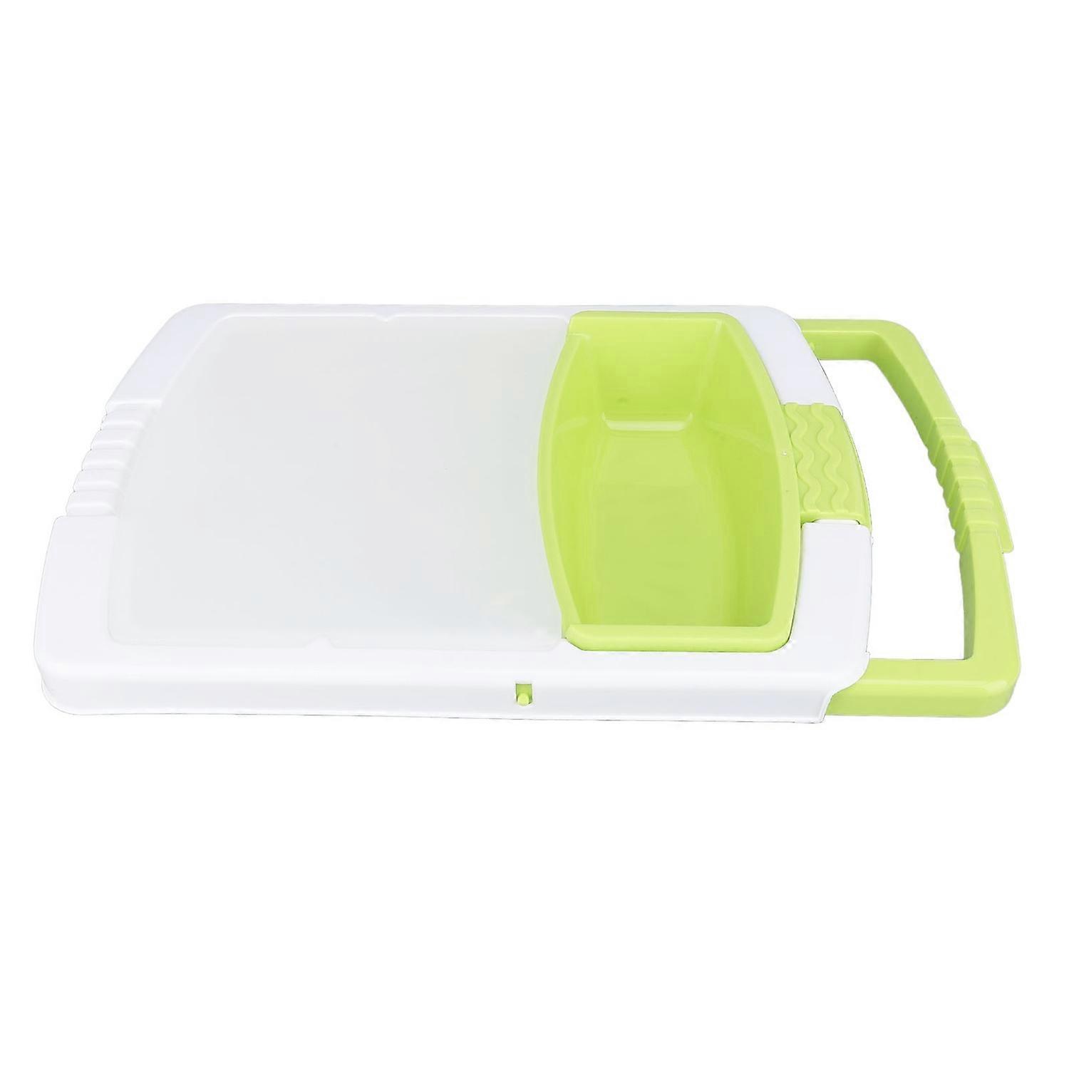 Over The Sink Cutting Board Multifunction Plastic Chopping Board Draining Basket with Container for