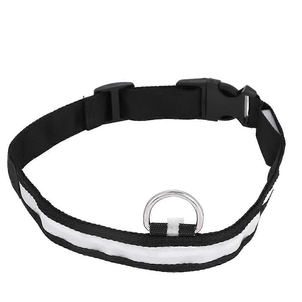 Pets Dog LED Night Glow Light Adjustable Flashing Neck Collar for Small Medium Large Dogs - Waterproof and Rechargeable
