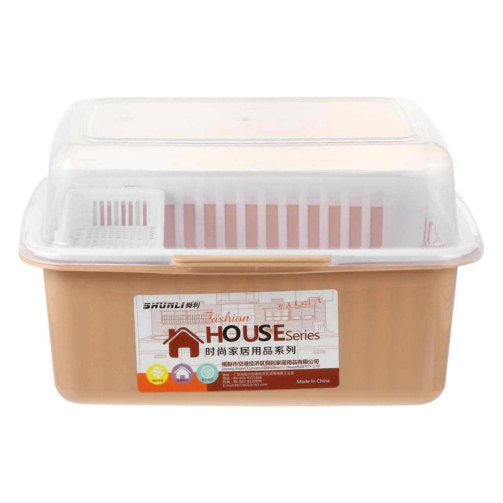 1Pc Plastic Milk Bottle Draining Box Household Tableware Storage Rack for Kitchen