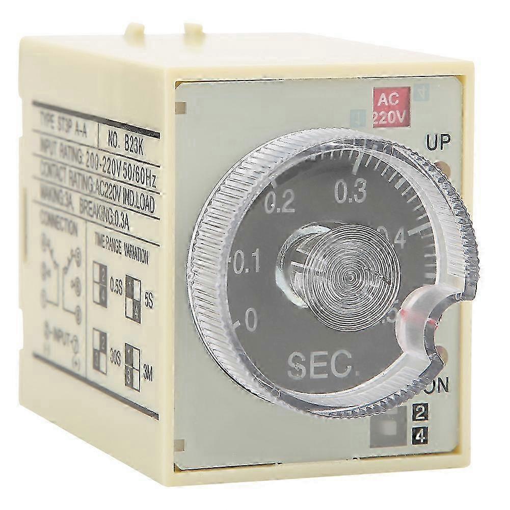 Delay Timer Time Relay Adjustable Knob Anti Interference PC Shell ST3PA A AC220V 50/60Hz