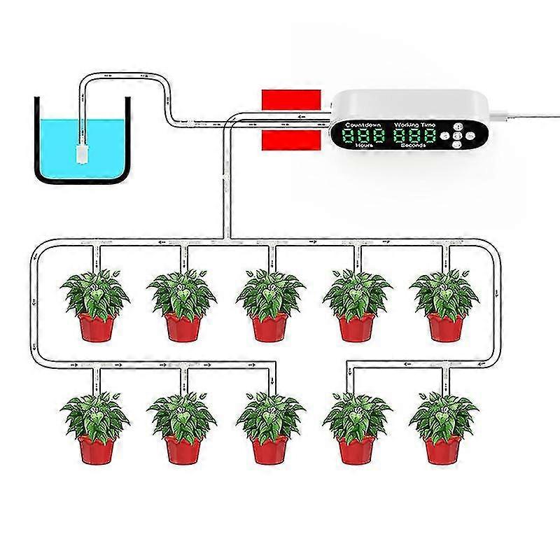 Intelligent Watering Device Garden Automatic Drip Irrigation System Set Water Pump Timer Controller For Potted Plant Flower new Edition Ab