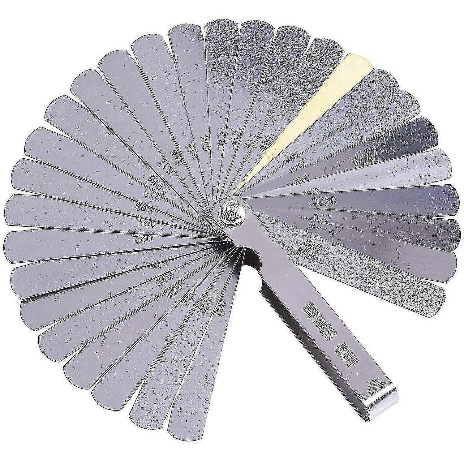 Feeler Gauge 32 Blades Stainless Steel Feeler Gauge Measuring Tool Foldable Dual Marked Metric And Imperial For Measuring Gap Width