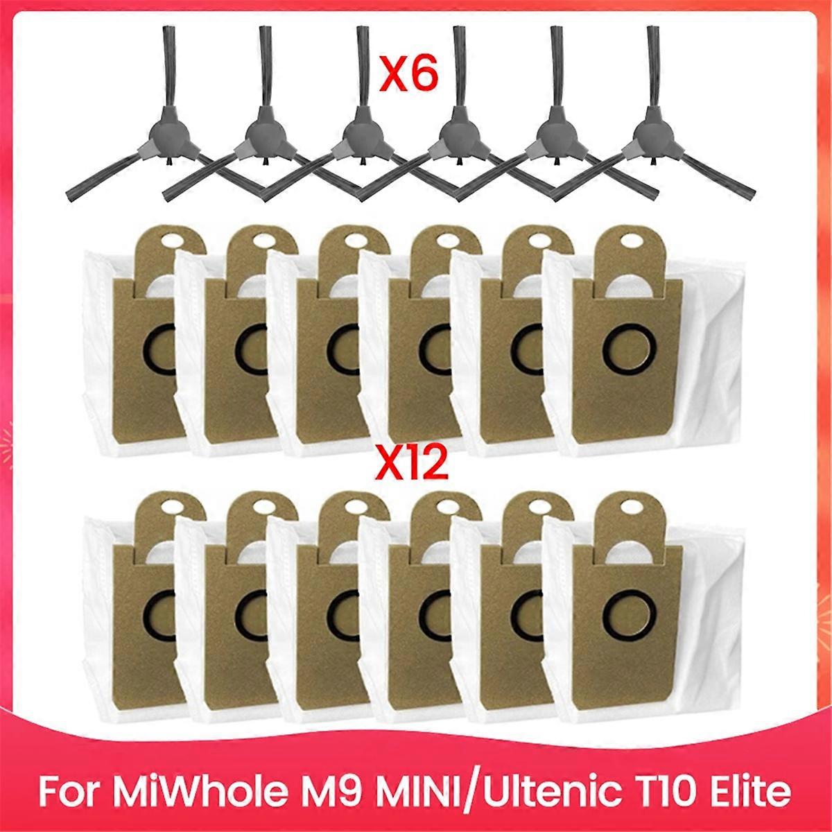 18PCS Vacuum Dust Bag and Brush Set for MiWhole M9 MINI