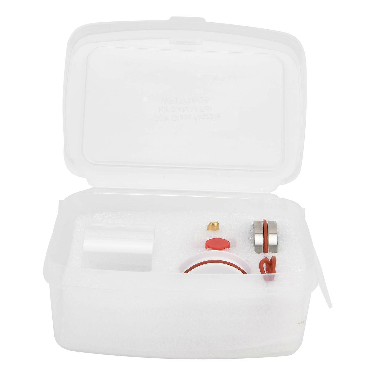 TIG Torch Glass Nozzle Kit Cup Collet Accessory Set 2.4 for WP‑17/18/26 Argon Welding Gun