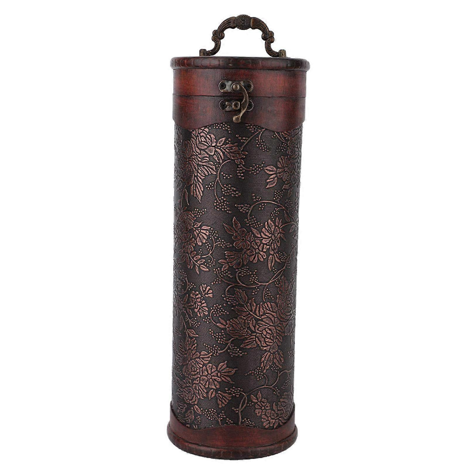 Antique Wooden Storage Case with Rustic Design, Vintage Style, Large Capacity, and Handcrafted Finish