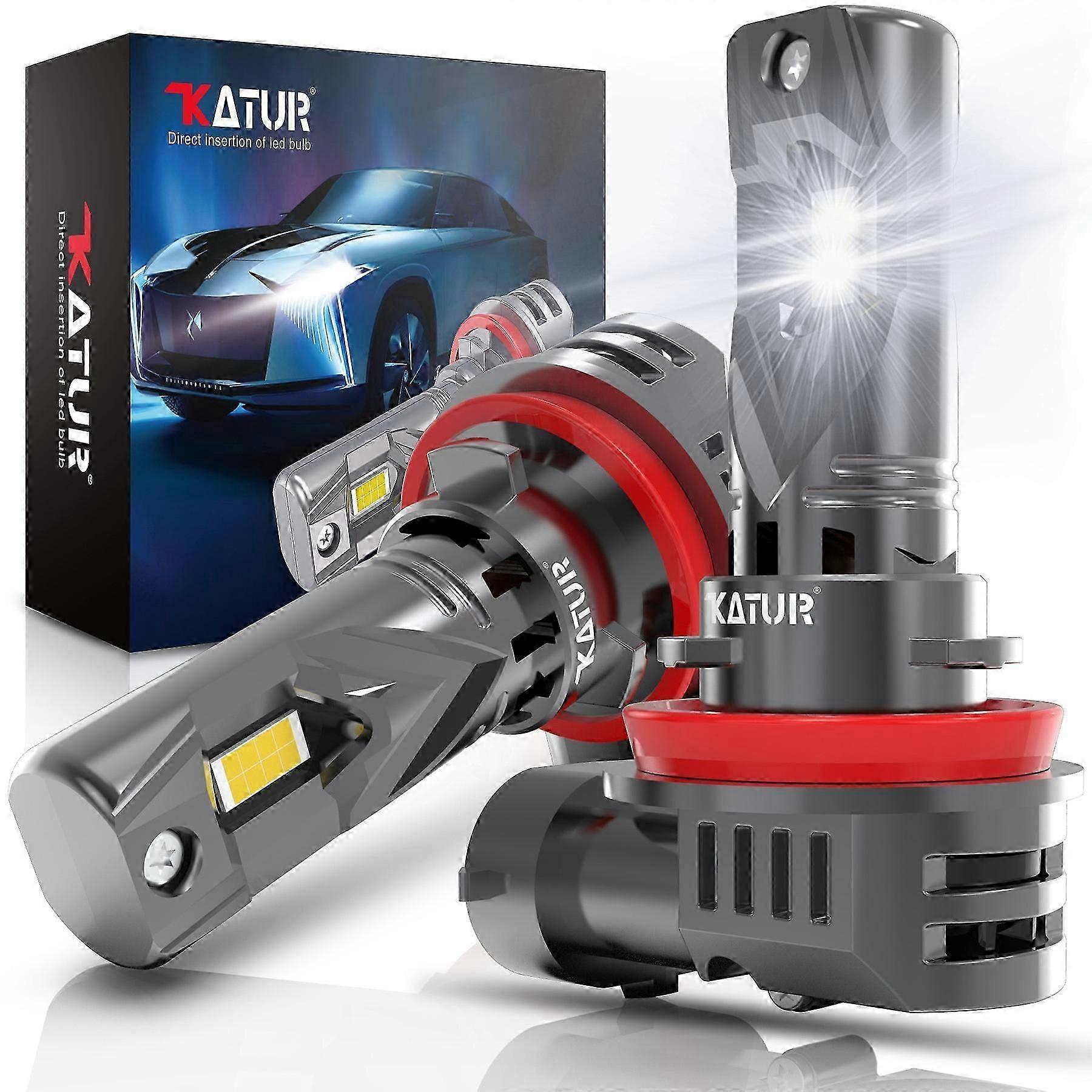 2x H8 H9 H11 H16 Neu 100W 20000LM HB3 9005 H7 LED Canbus HB4 9006 Hir2 9012 Autolicht Scheinwerfer Turbo Nebelscheinwerfer 6000K 12V Diode