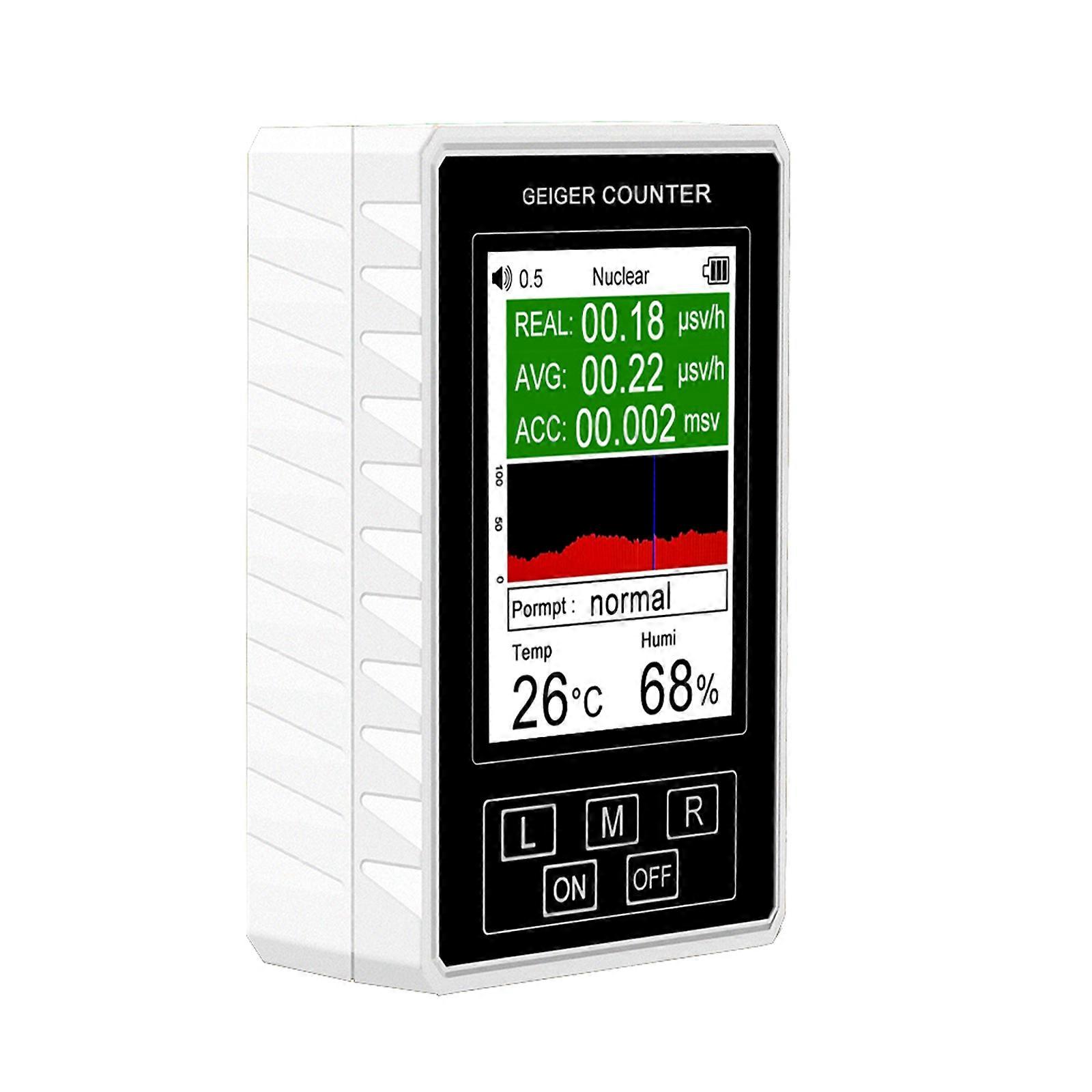 XR1 Pro Portable Counter Electromagnetic Radiation Detector PersonalsDosimeters Meter Emission Radioactives Tester Tool White