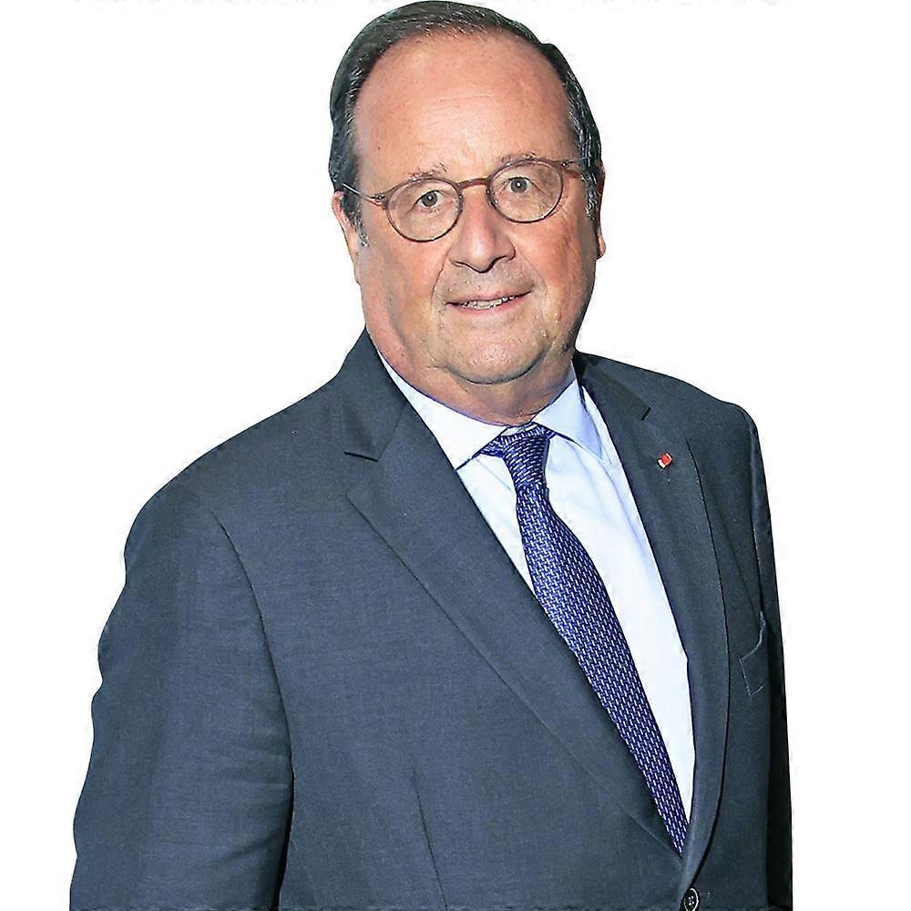 Francois Hollande (Blue Tie) Half Body Buddy Cutout