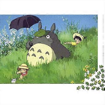 Hayao Miyazaki Anime Puzzle,Personagens de anime Puzzle 300/500/1000 Piece Puzzles Presente para adultos,Quebra-cabeça de decoração de casa