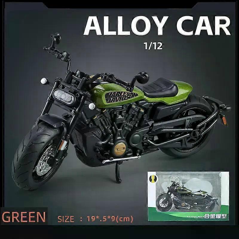 デビッドソンスポーターS合金ダイキャストオートバイモデルシミュレーションサウンド&ライトトレンディな装飾品ボーイフレンドギフトプレゼント