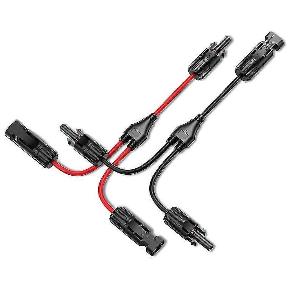 Solar Y Branch Cable Connectors,Solar Cable Parallel Adaptor in Pair for Solar PaneCable Wire Plug Tool Kit Edition
