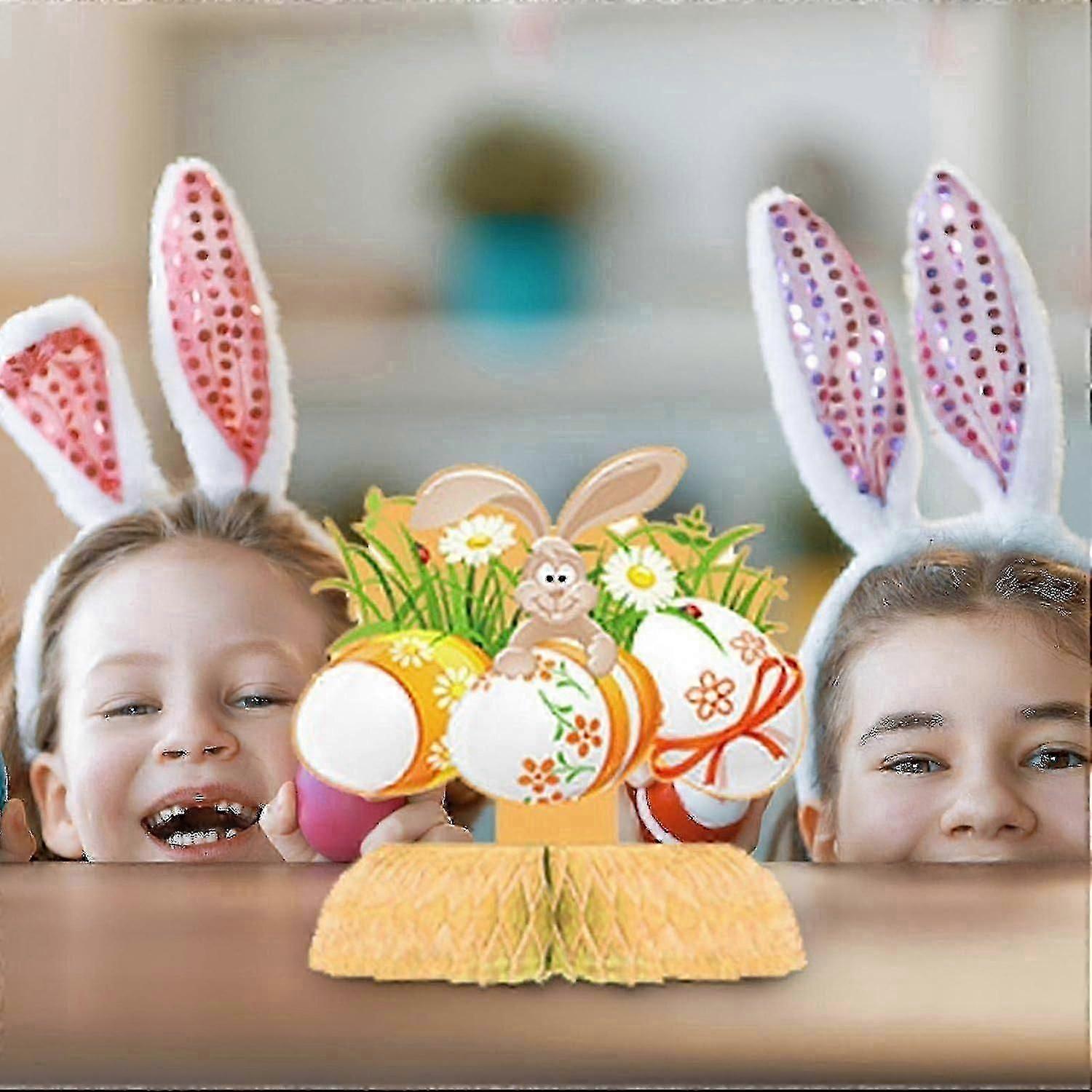 Easter Table Decoration - Bunny Easter Egg Honeycomb Table Decor | Easter Decorations For Easter Par