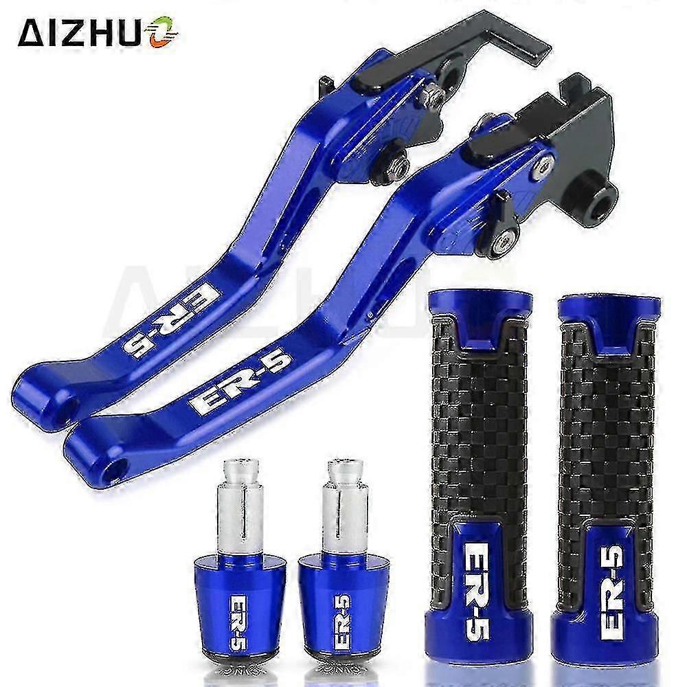 For Kawasaki 650R ER6F 2017-2018 Motorcycle Adjustable Clutch CNC Brake Clutch Levers Handlebar Handle Grips Ends ER-6F N 650R