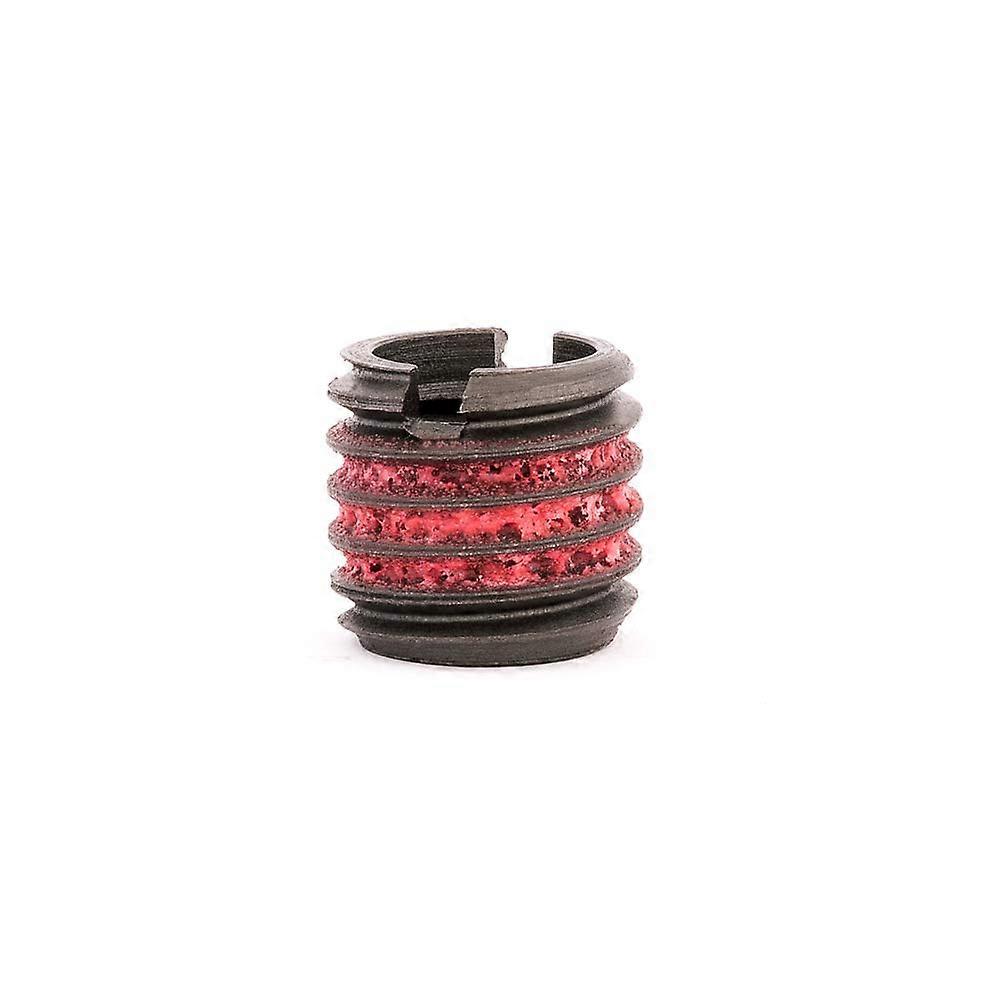 Threaded Insert for Metal 12L14 Carbon Steel Thread Inserts 5/16-18 Internal Threads, 1/2-13 External Threads, 0.484 Length Pack of 10