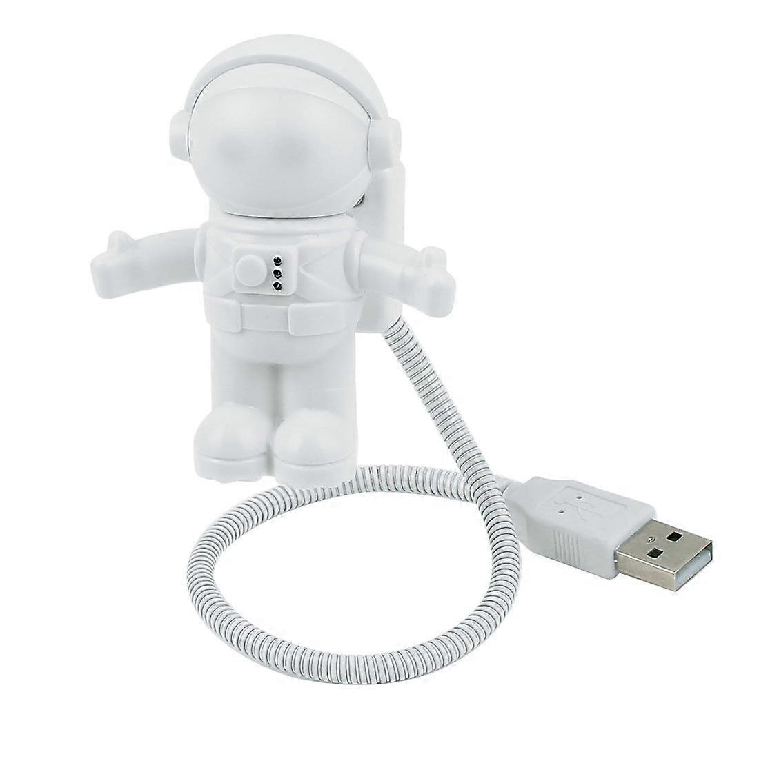 IIVVERR Originality Astronaut LED Lamp Keyboard Foldable Mini Night Light White
