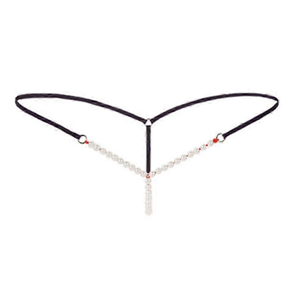 Szexi női tangák és G húrok Pearl Fehérnemű G String Crotchless Bugyantha Női fehérnemű Tanga