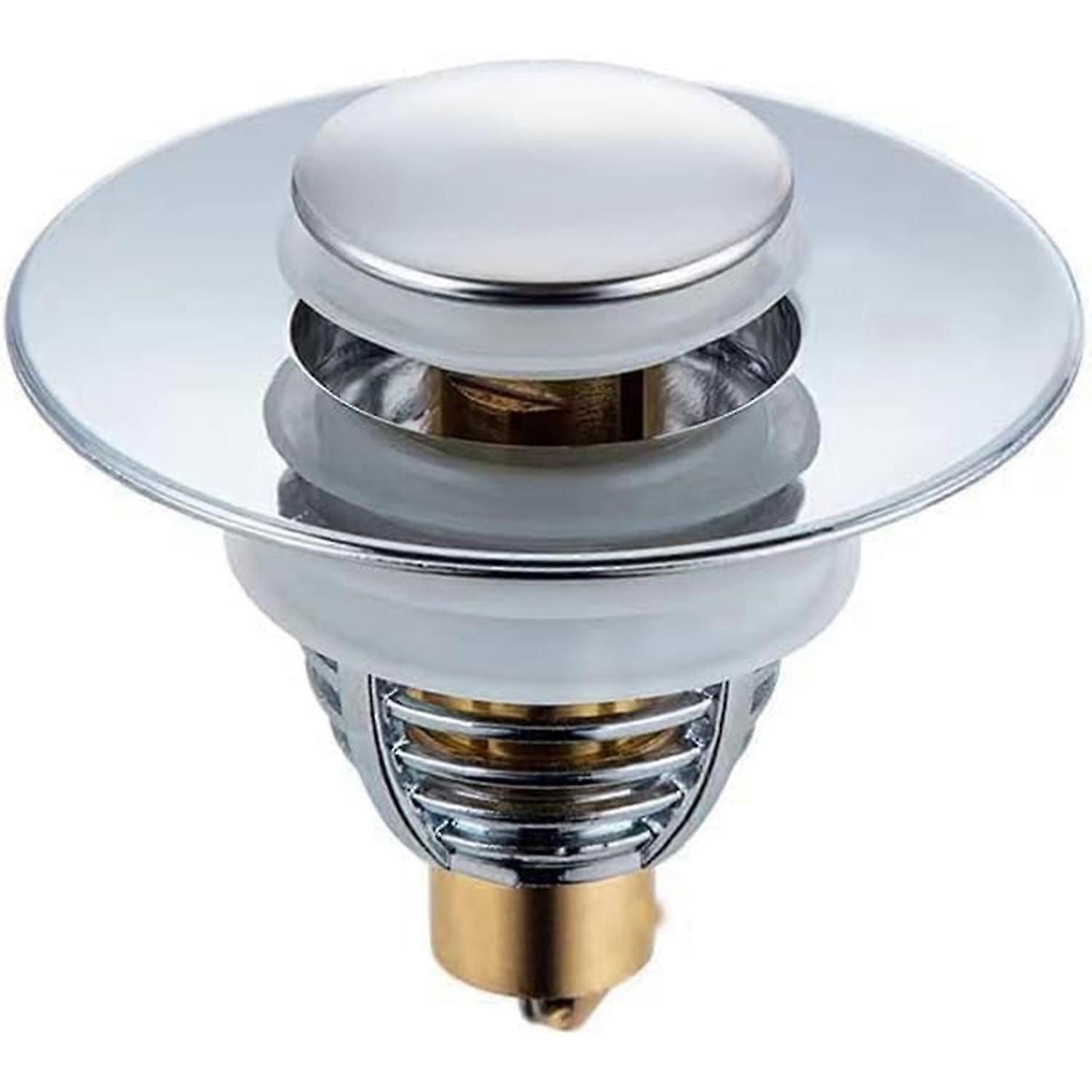 Universal Sink Drain, Improved Drain Plug, Pull Type Sink Drain, Accelerates Drainage Without Clogging, for Bathtub, Kitchen, Sink(Drain Hole 33-40mm)