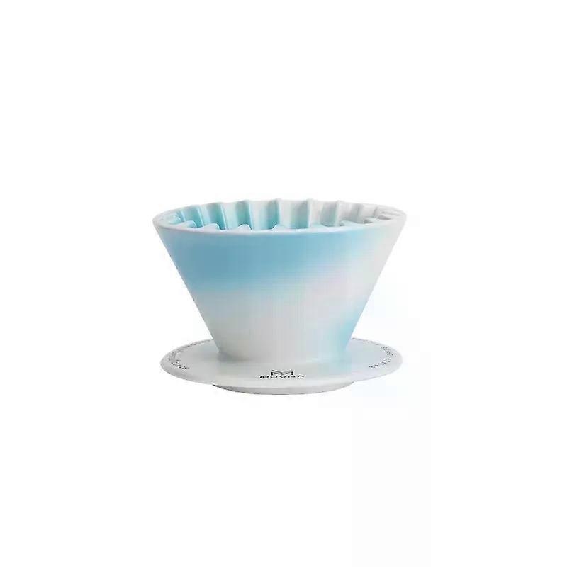 Hand Brewed Coffee Cone Filter Cup/Reusable Coffee Brewing Cone/Ceramic Drip Coffee Filter Single Cup Coffee Maker 2/4 Cup