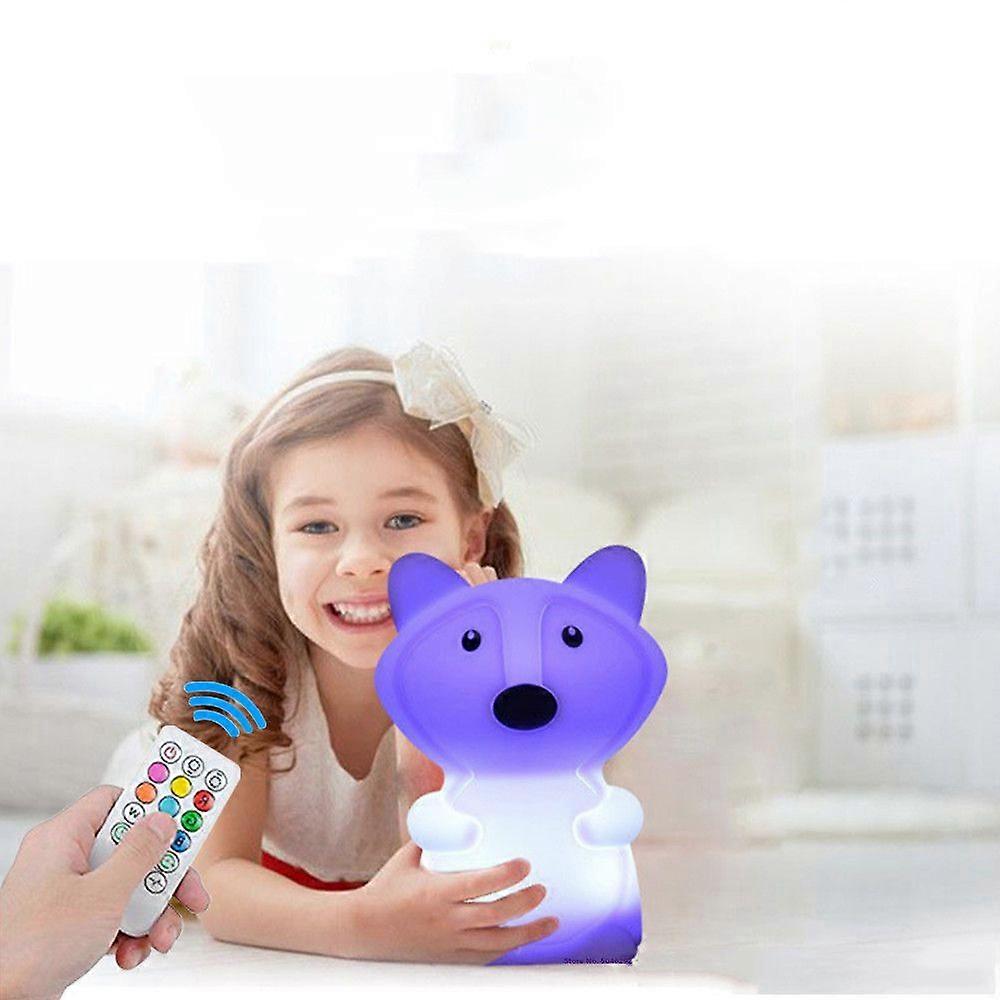 Koala LED Night Light Touch Sensor Remote Control 9 Colors Dimmable Timer Rechargeable Silicone Animal Lamp for Kids Baby Gift