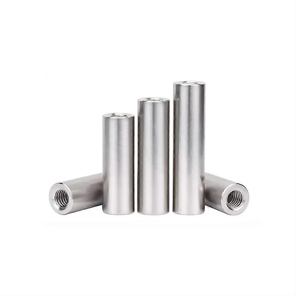5pcs M2.5 M4 M5 M6 Aluminum Alloy Coupling Nut, Double Thread Round Spacer, 8MM x M4 Threaded Pillar