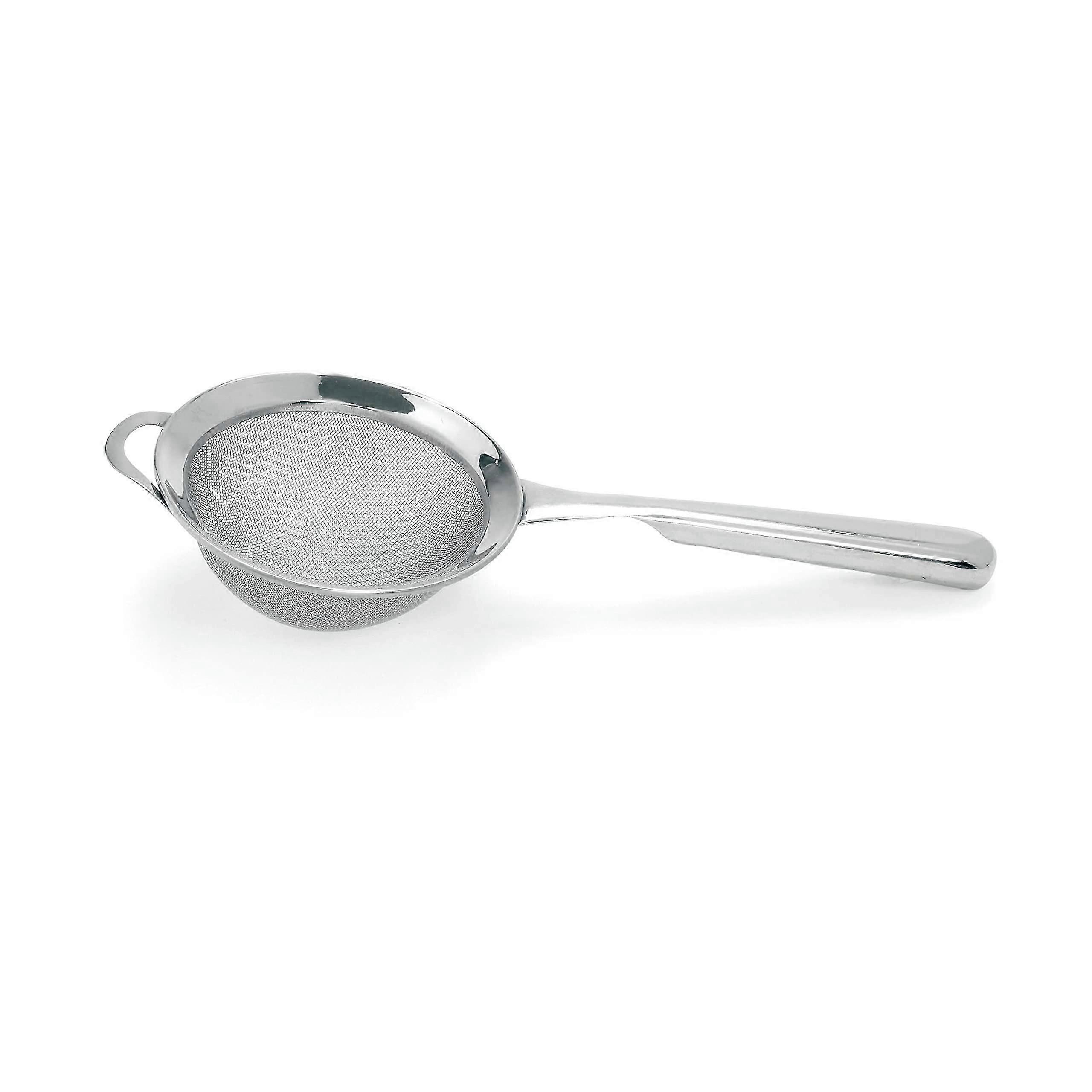 4-Inch Double Mesh Stainless Steel Strainer, Compact Sieve