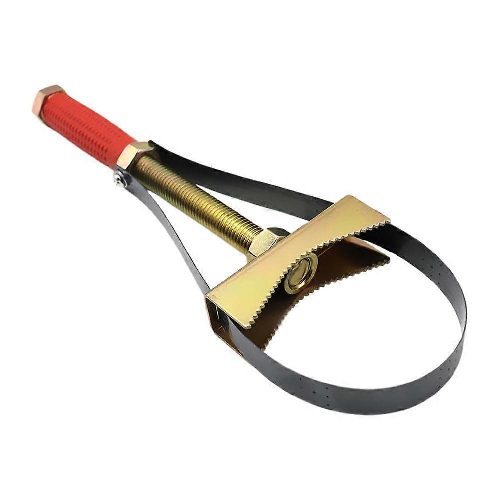 Oil Filter Removal Strap Wrench Tool, Adjustable Heavy Duty 2-in-1 Wrench for 9-15 cm Diameter Car and Truck Filters