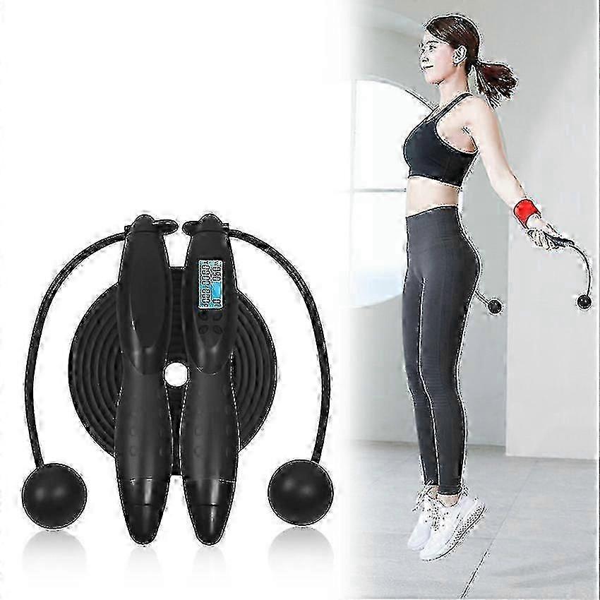 Fitness Skipping Rope with LCD Screen - Ergonomic Anti-Slip Grip for Cardio Exercise well
