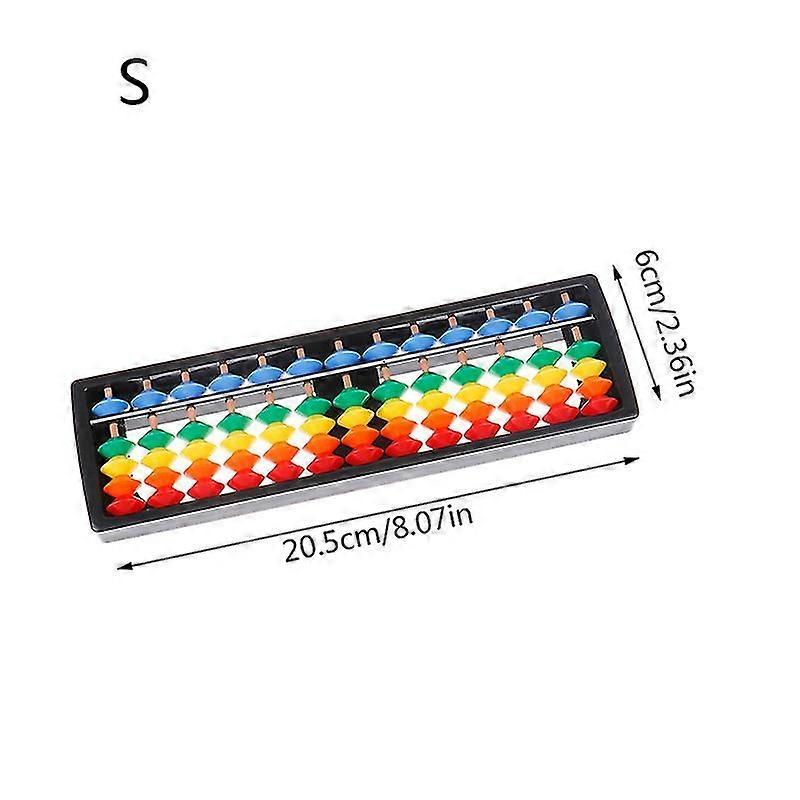 Portable 13/15/17 Column Abacus Arithmetic Soroban Math Learning Tool