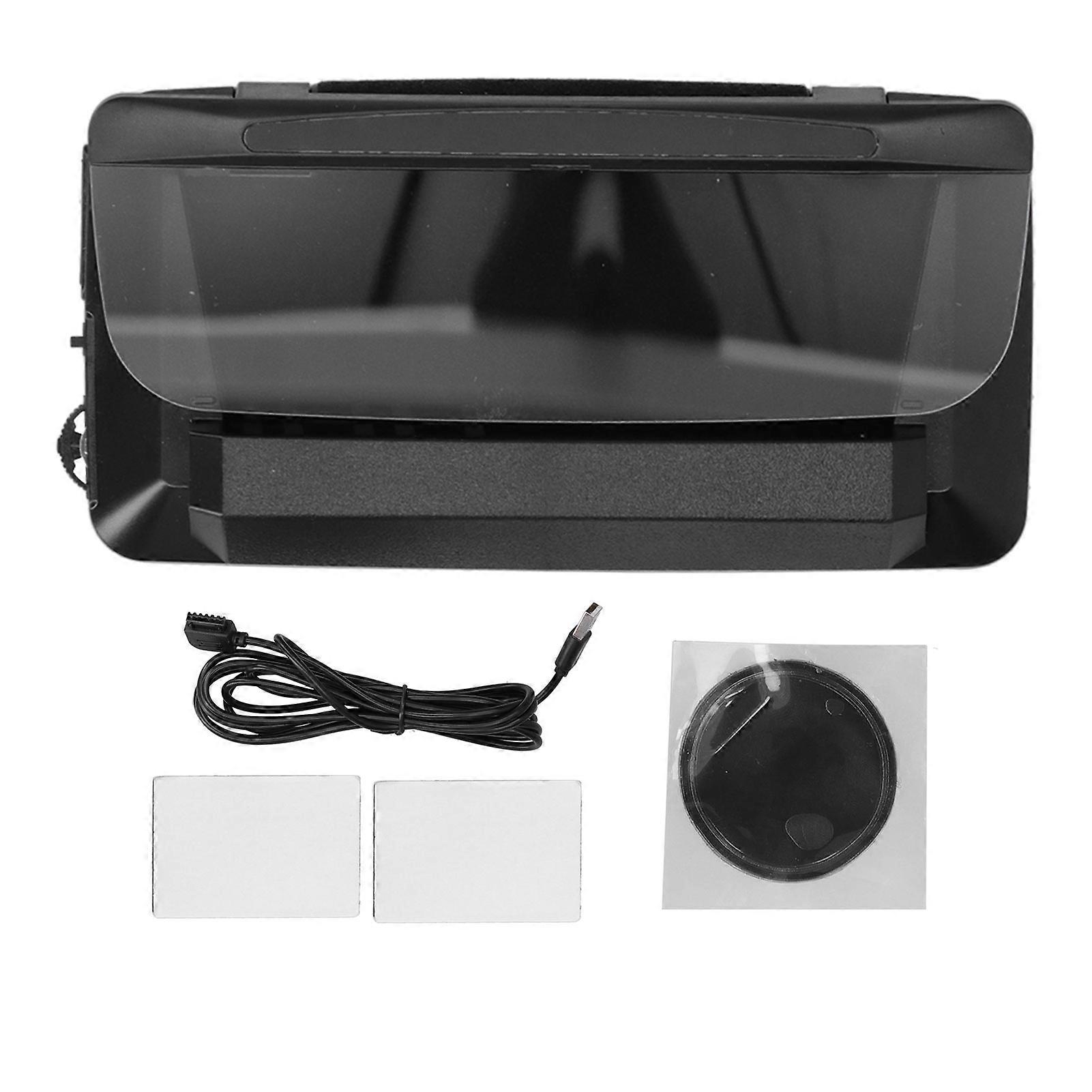 Car LEDHUD HD LED Screen Speedometer Overspeed Warning Projector Universal