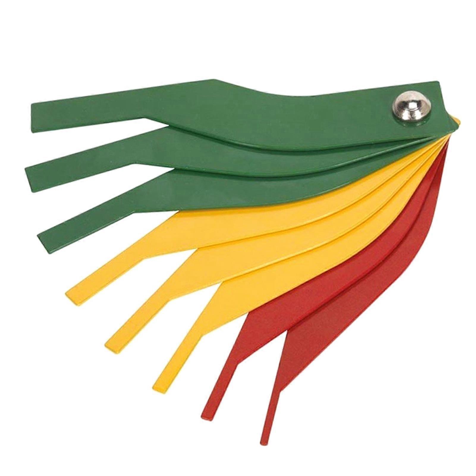 8-in-1 Brake Pad Thickness Gauge - Quick, Accurate, and Easy-to-Read Color Indicators