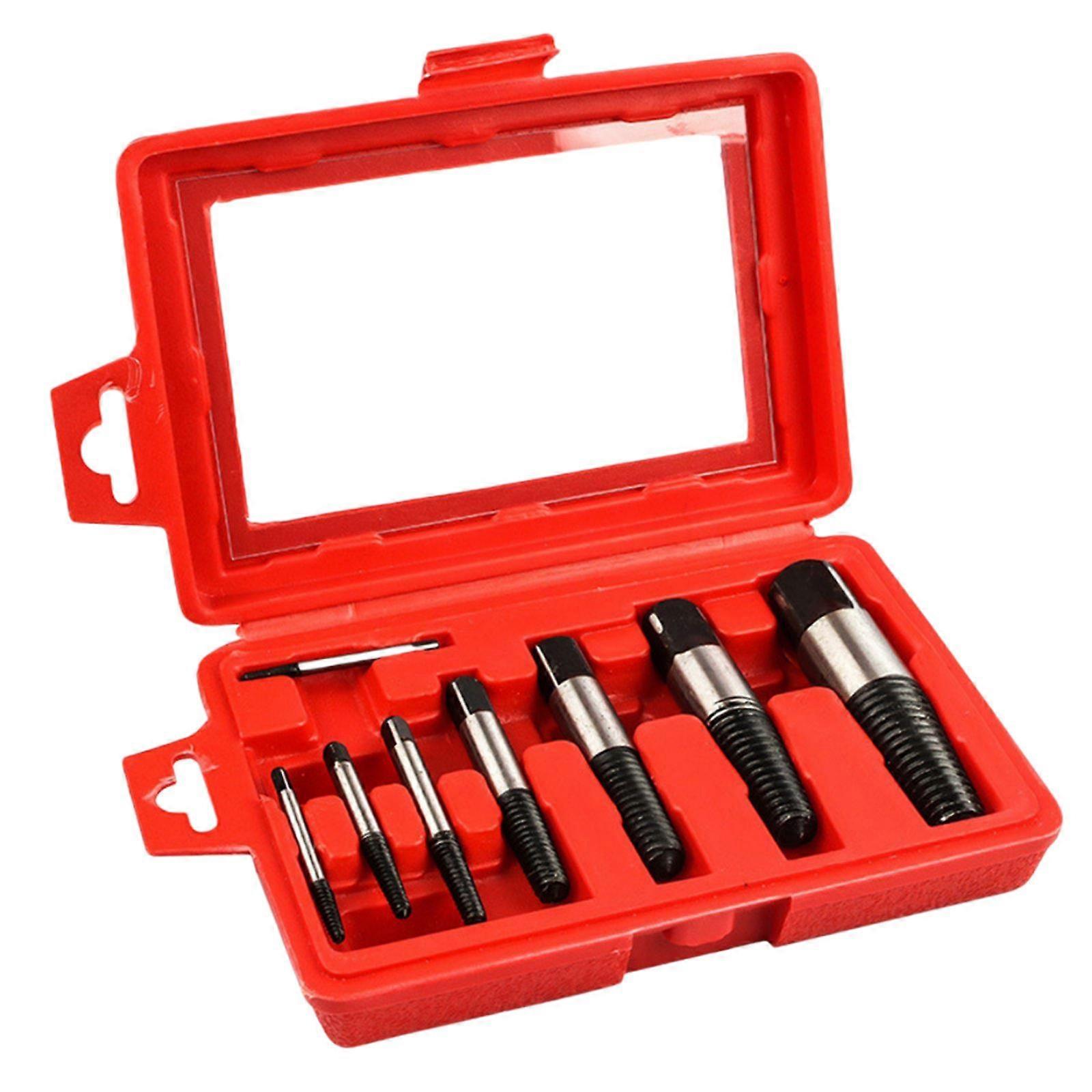 8PCS Screw Extractor Set, Damaged Screw Broken Kit