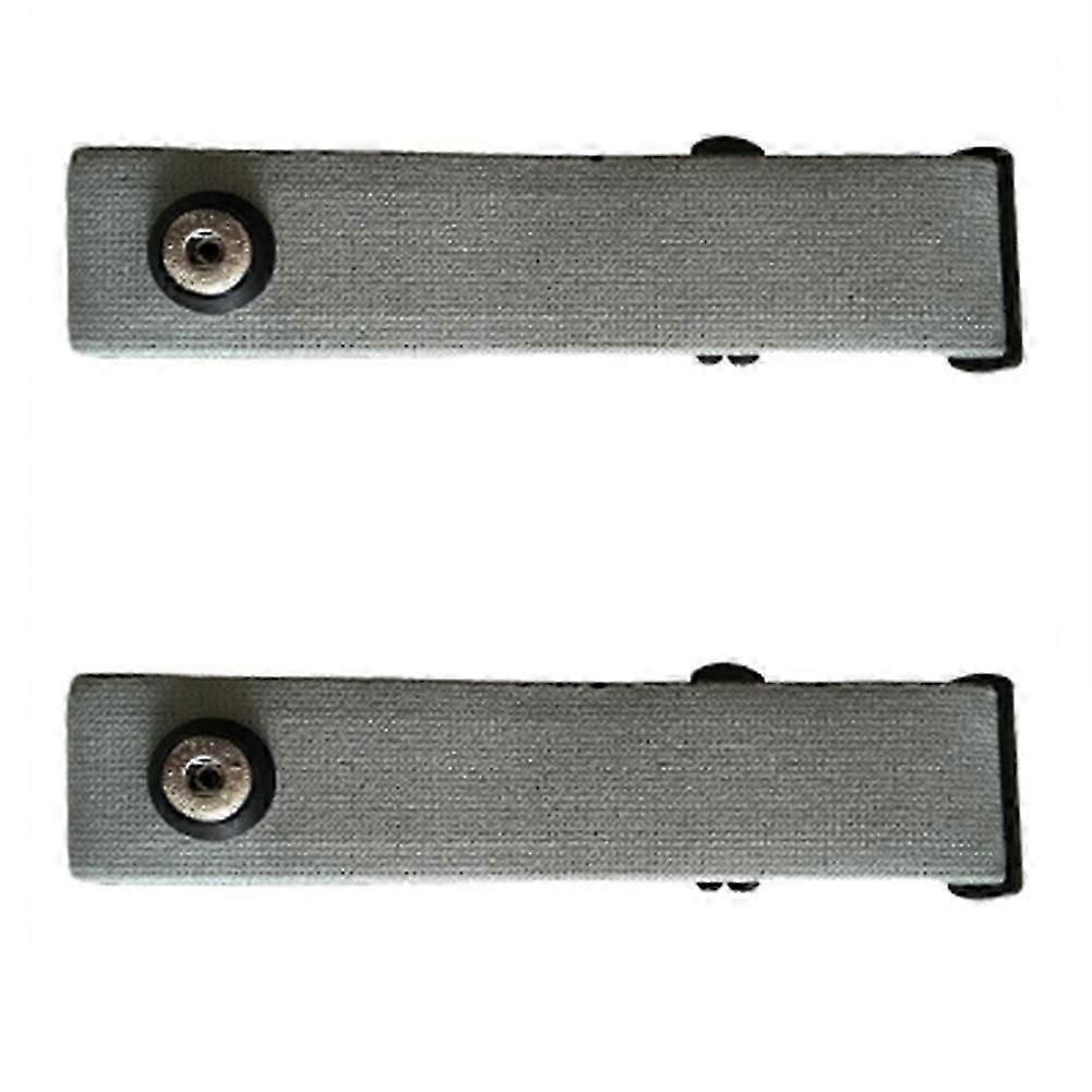 2 Pcs Elastic Heart Rate Chest Belt Strap Bands compatible with Geonaute Polar H7 -Wahoo -Garmin -Magene Bryton(Gray)